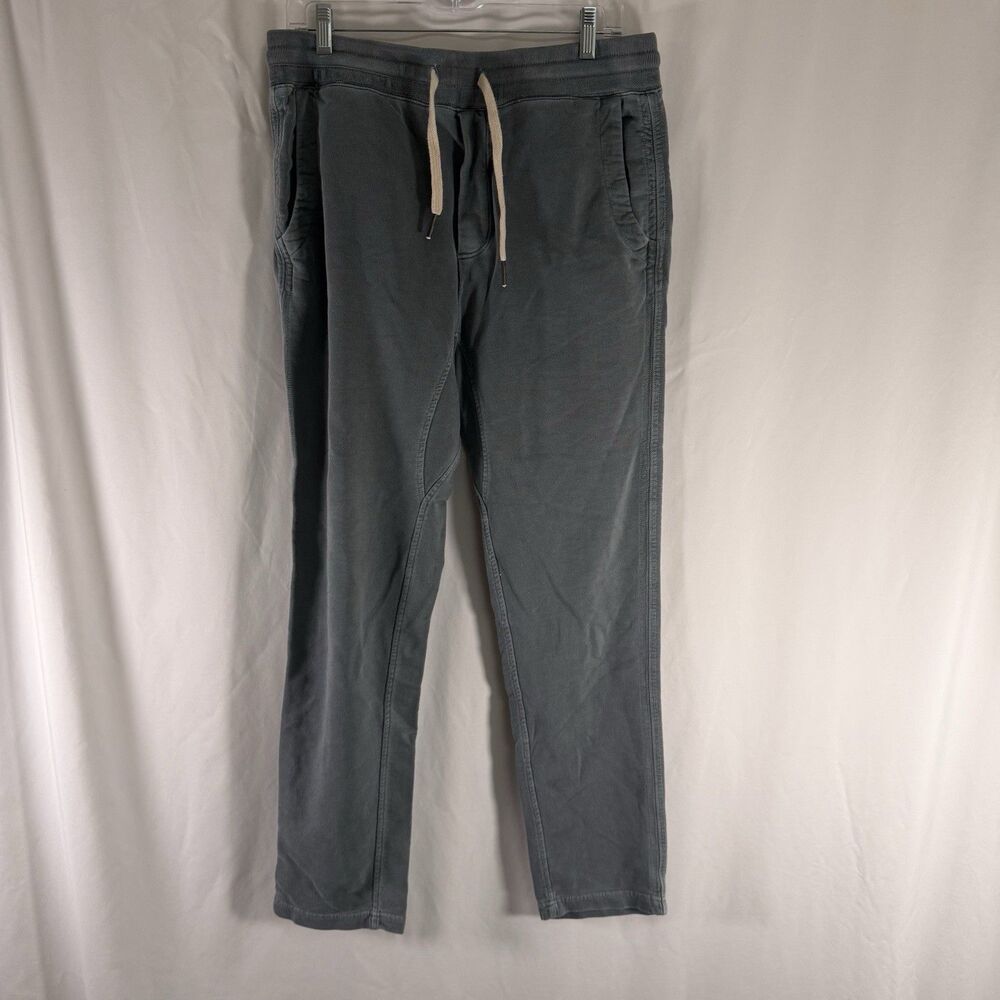 Buck Mason Joggers Men's Medium Blue Pull On Drawstring Pockets 100% Cotton